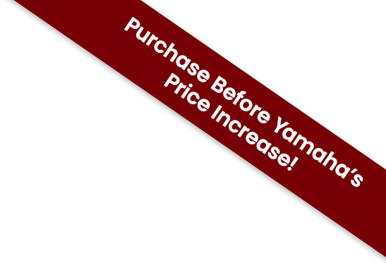 Yamaha piano price increase announcement banner encouraging early purchase for premium instruments at Classic Pianos Seattle.