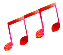 Colorful musical notes symbolizing creativity and inspiration, perfect for promoting Classic Pianos' premium instruments.