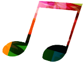 Colorful musical notes symbolizing creativity and expression, reflecting the artistry of pianos at Classic Pianos Seattle.